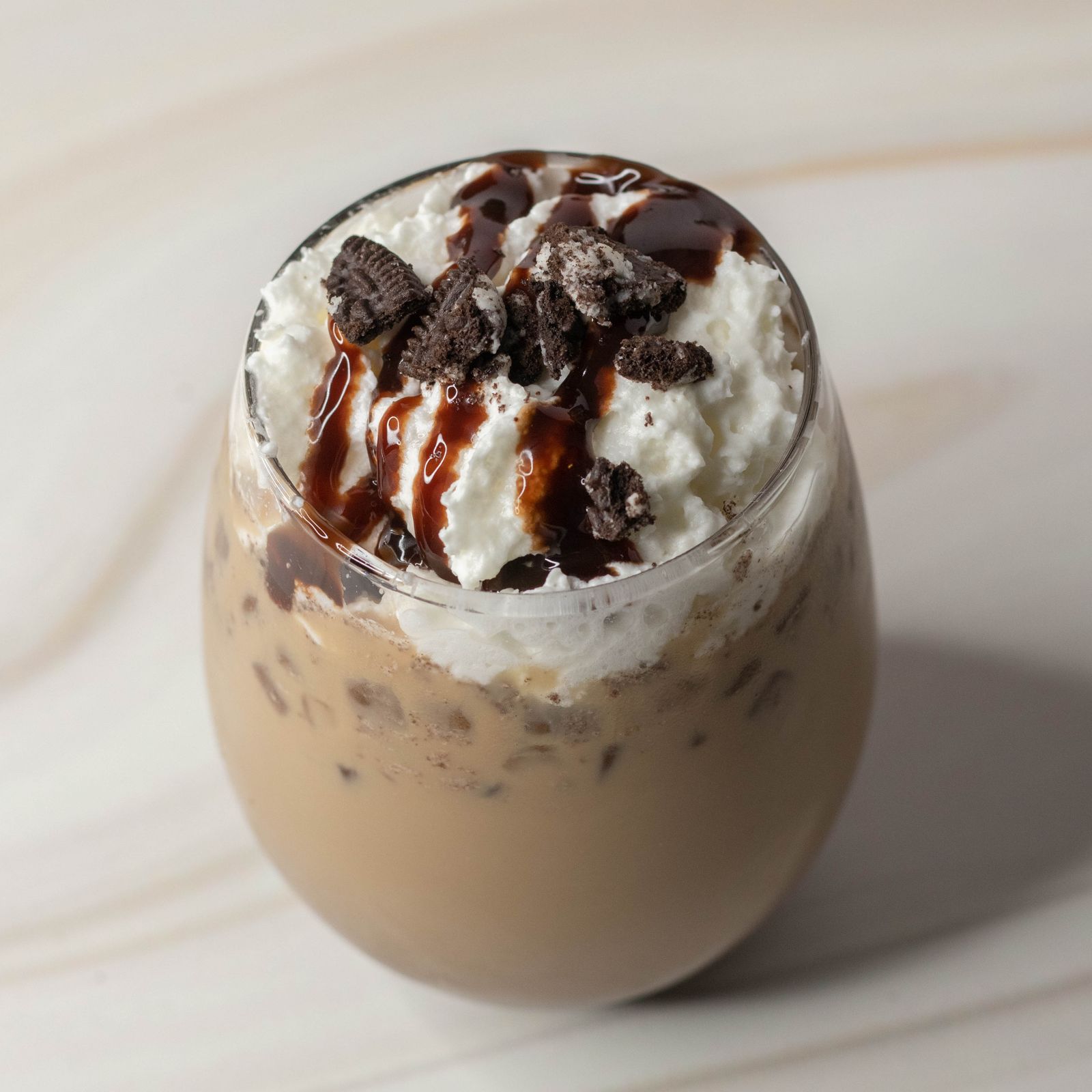 Whipped-cream coffee drink